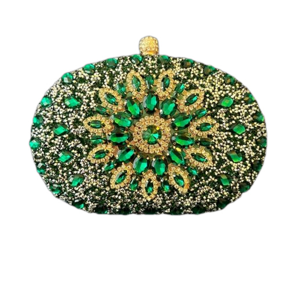 New Ramla Faux Diamond Encrusted Clutch